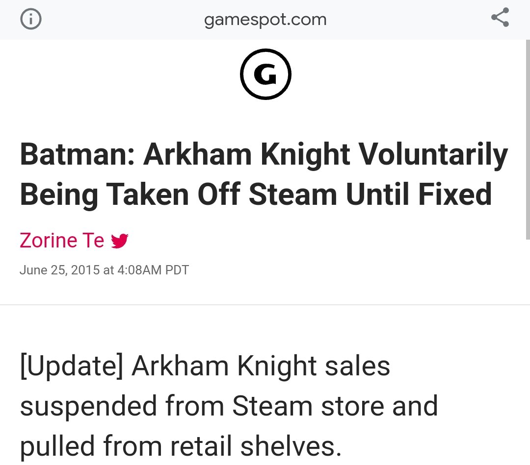 《最後的生還者》PC版公司曾移植過《蝙蝠俠：阿卡漢騎士》的PC版