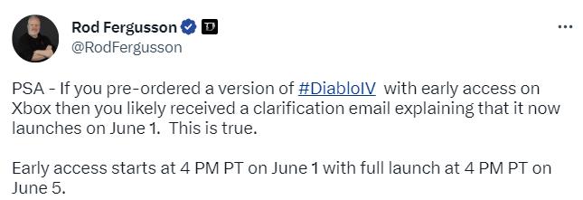 《暗黑破壞神4》搶先體驗6月2日7點開啟 6月6日正式解鎖