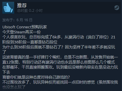 《虹彩六號 異種》Steam發售 綜合評價“多半好評”