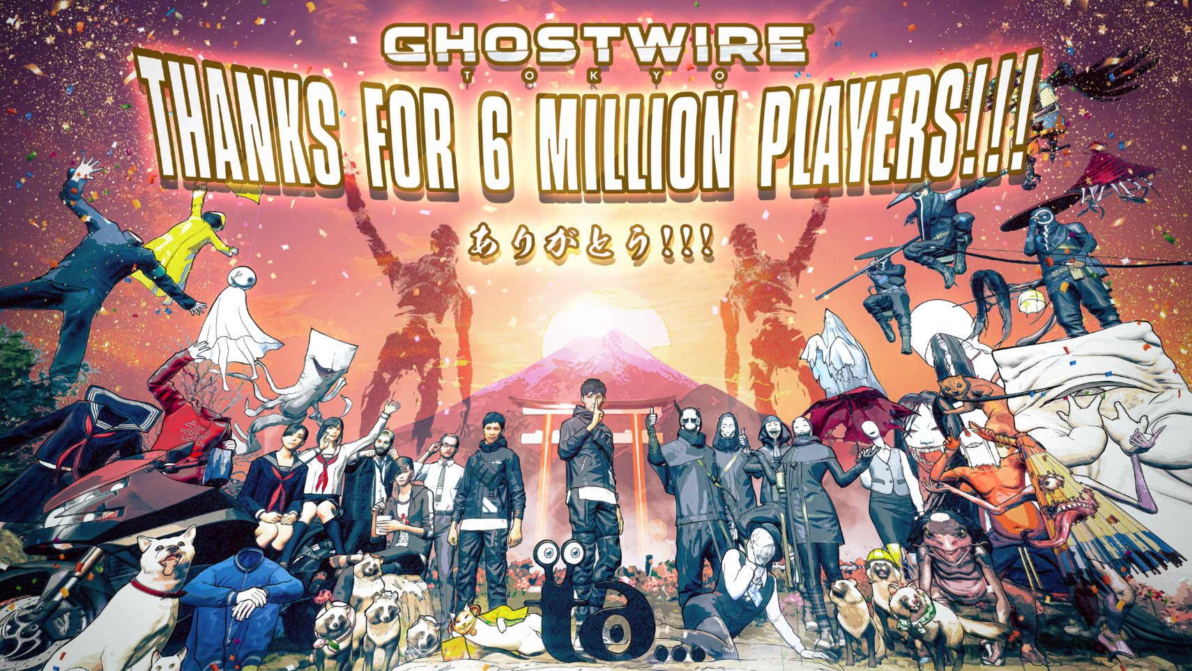 《幽靈線：東京》600萬玩家達成 官方發布賀圖