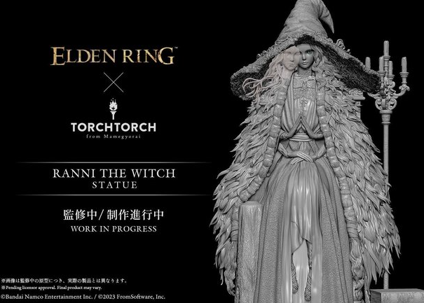 《艾爾登法環》魔女菈妮雕像銳意製作中 半成品已經很精致