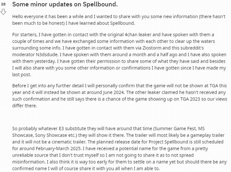 FS社新作《Spellbound》或將於2025年發售！