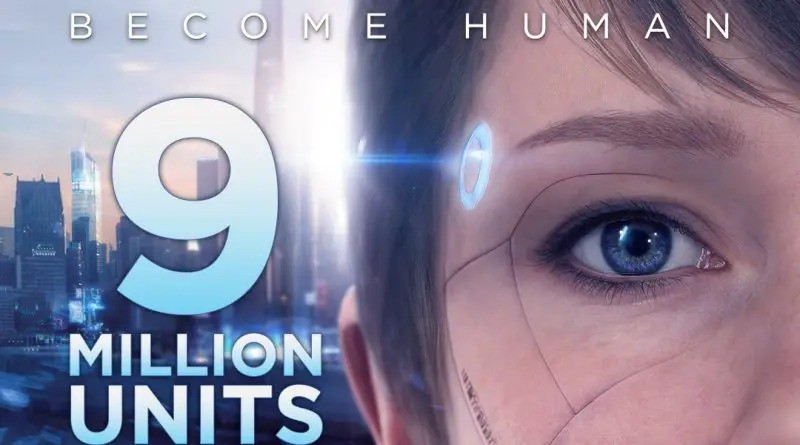 《底特律：變人》全球銷量900萬份 今年賣了100萬份