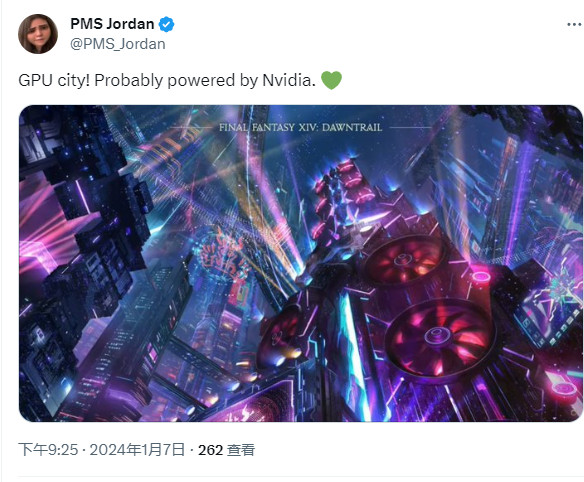 《太空戰士14》驚現“GPU城市” 網友：這是NVIDIA打造的吧