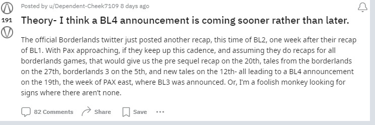 Gearbox暗示《邊緣禁地4》 粉絲猜測將在3月正式公布