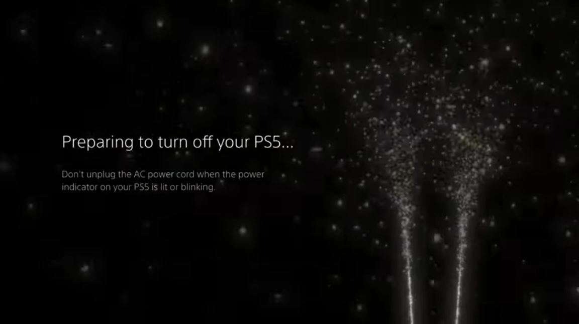 PS5主機韌體更新後 帶來全新關機動畫效果展示