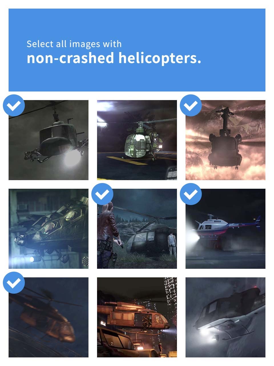 《惡靈古堡》官方整活：請玩家選出沒有墜毀的直升機